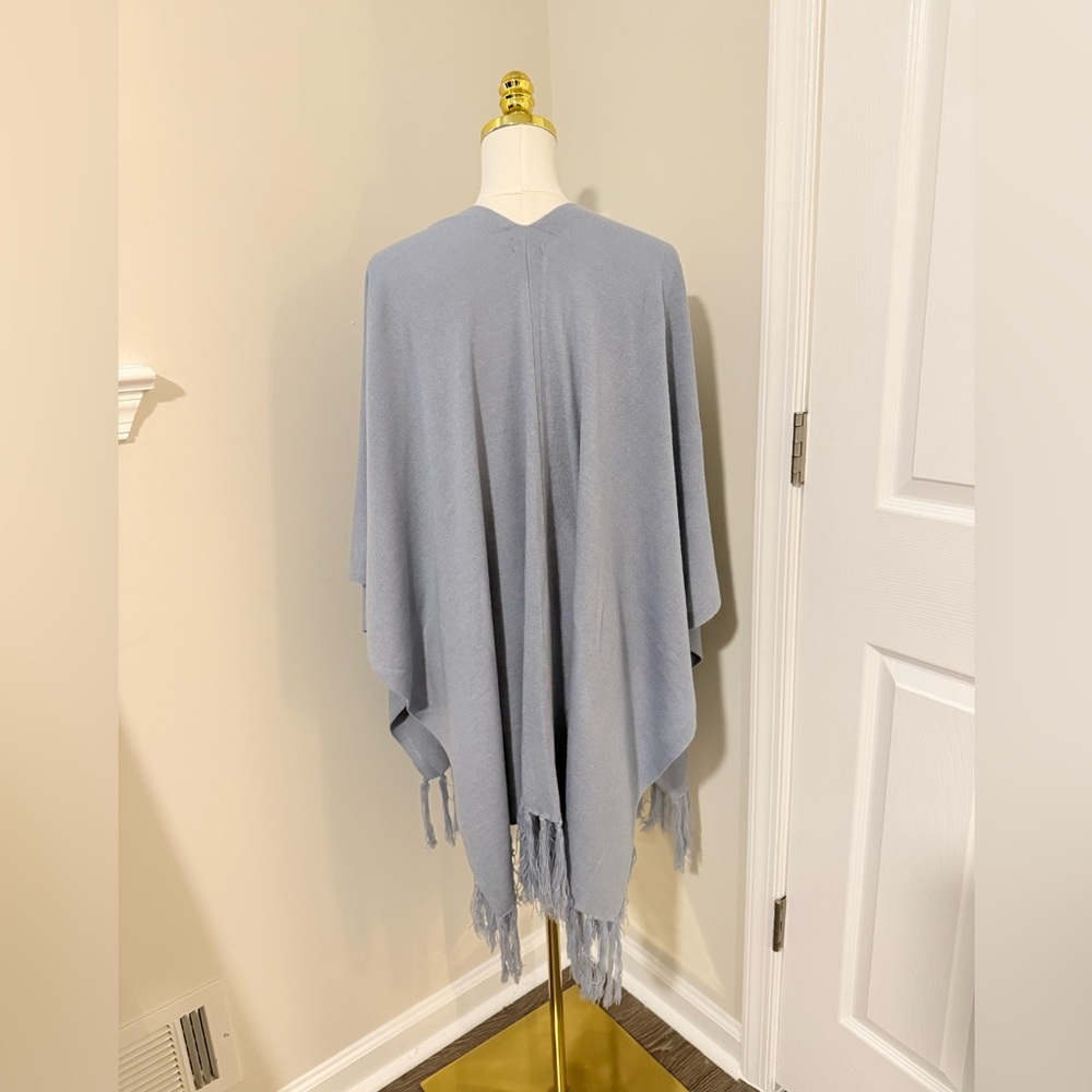 NWOT Merona Soft Pale Blue Knit Shawl - Picture 5 of 9